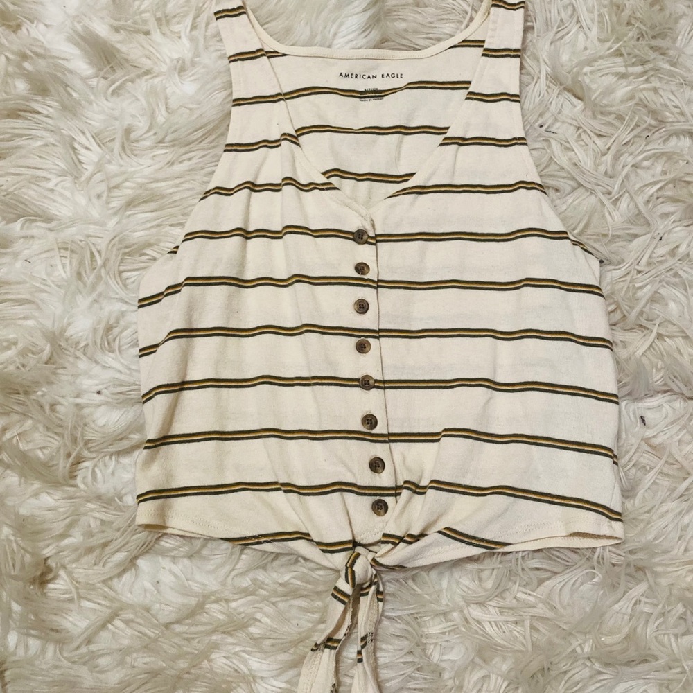 Stripped American Eagle tank top